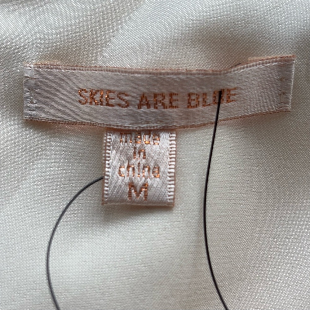 NWT Skies Are Blue Elegant Gold/Silver Ivory Dress, Size Medium - Picture 8 of 11